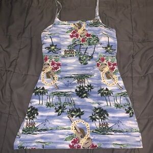 Women’s dress vintage 90s style Aqua Blues size medium